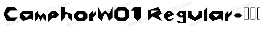 CamphorW01 Regular字体转换
